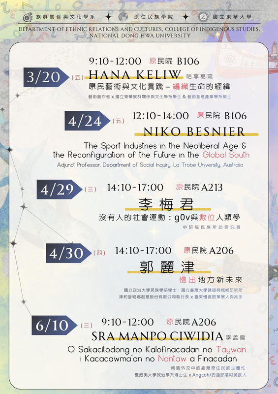 【講座】114-2族文課程講座圖片